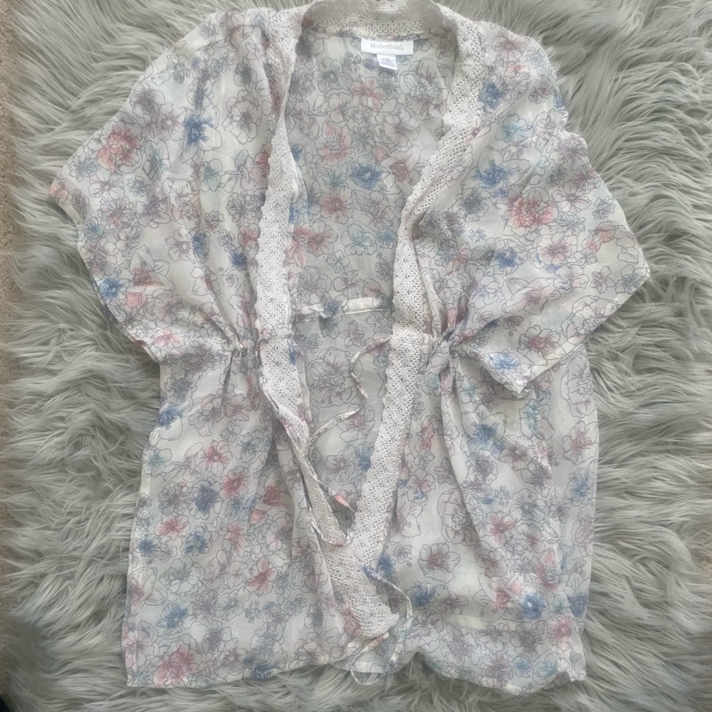 Motherhood maternity floral kimono